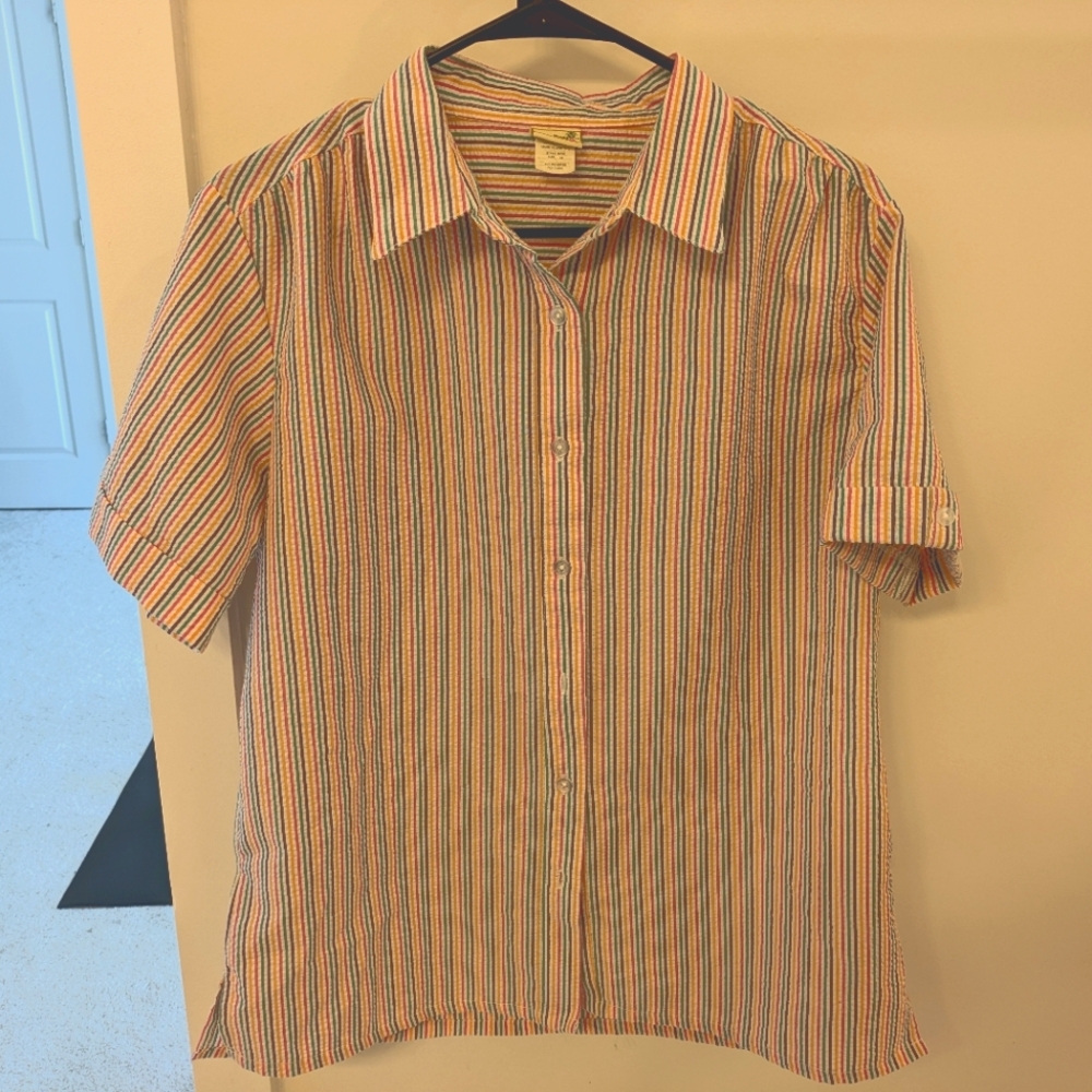 Vintage Rainbow Striped Top